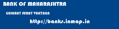 BANK OF MAHARASHTRA  GUJARAT SURAT VAKTANA   banks information 